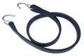 Set of 10 flatbed rubber tarp straps with crimped S-hooks, 15-inch length, durable tie-downs for cargo securing.