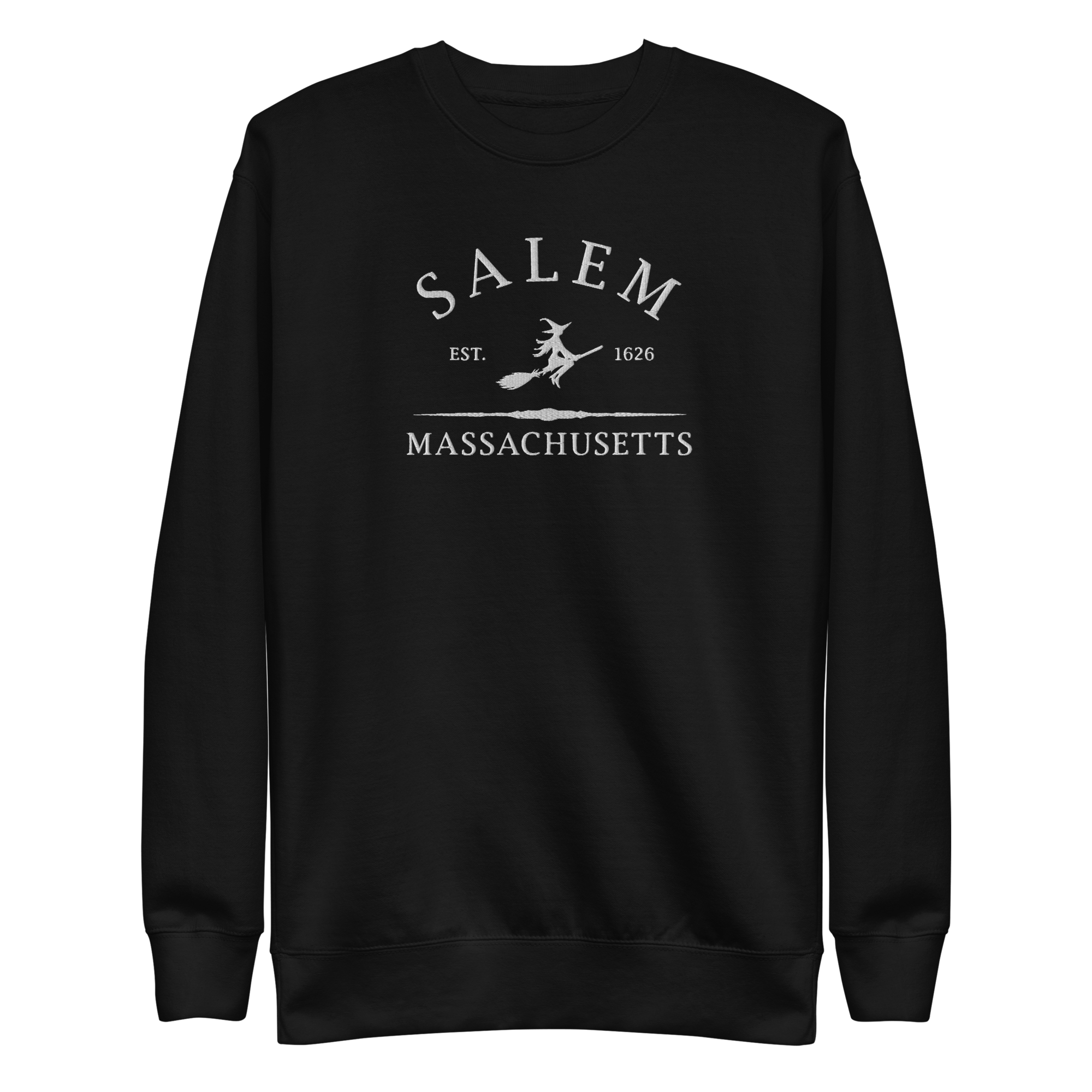 Salem Massachusetts Embroidered Sweatshirt
