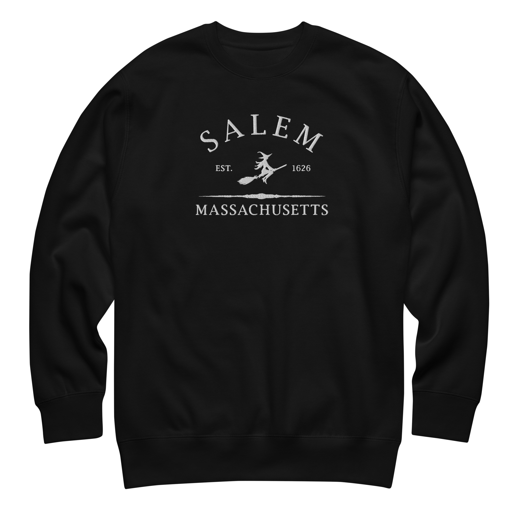 Salem Massachusetts Embroidered Sweatshirt