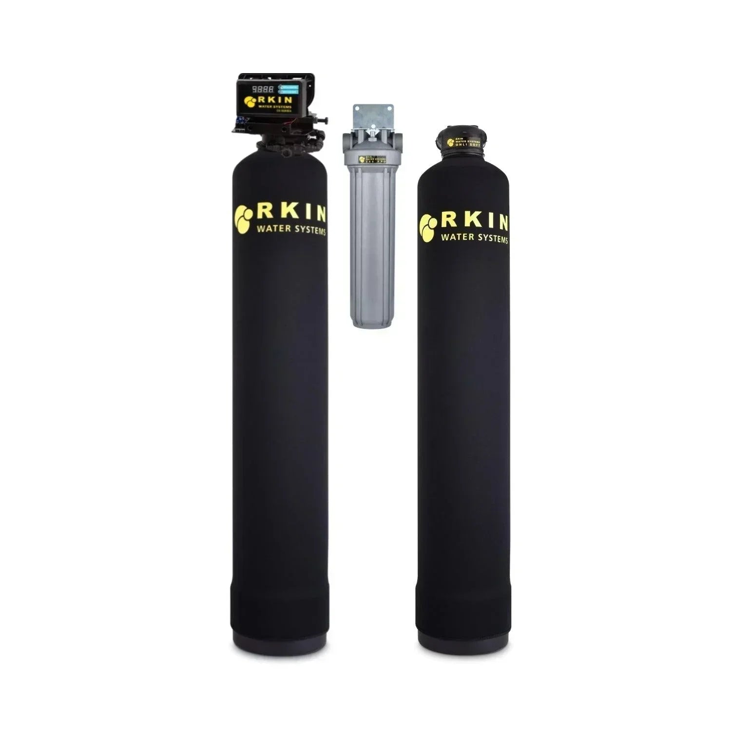Green Vista Living salt-free water softener and well water filter combo for whole house water treatment system.