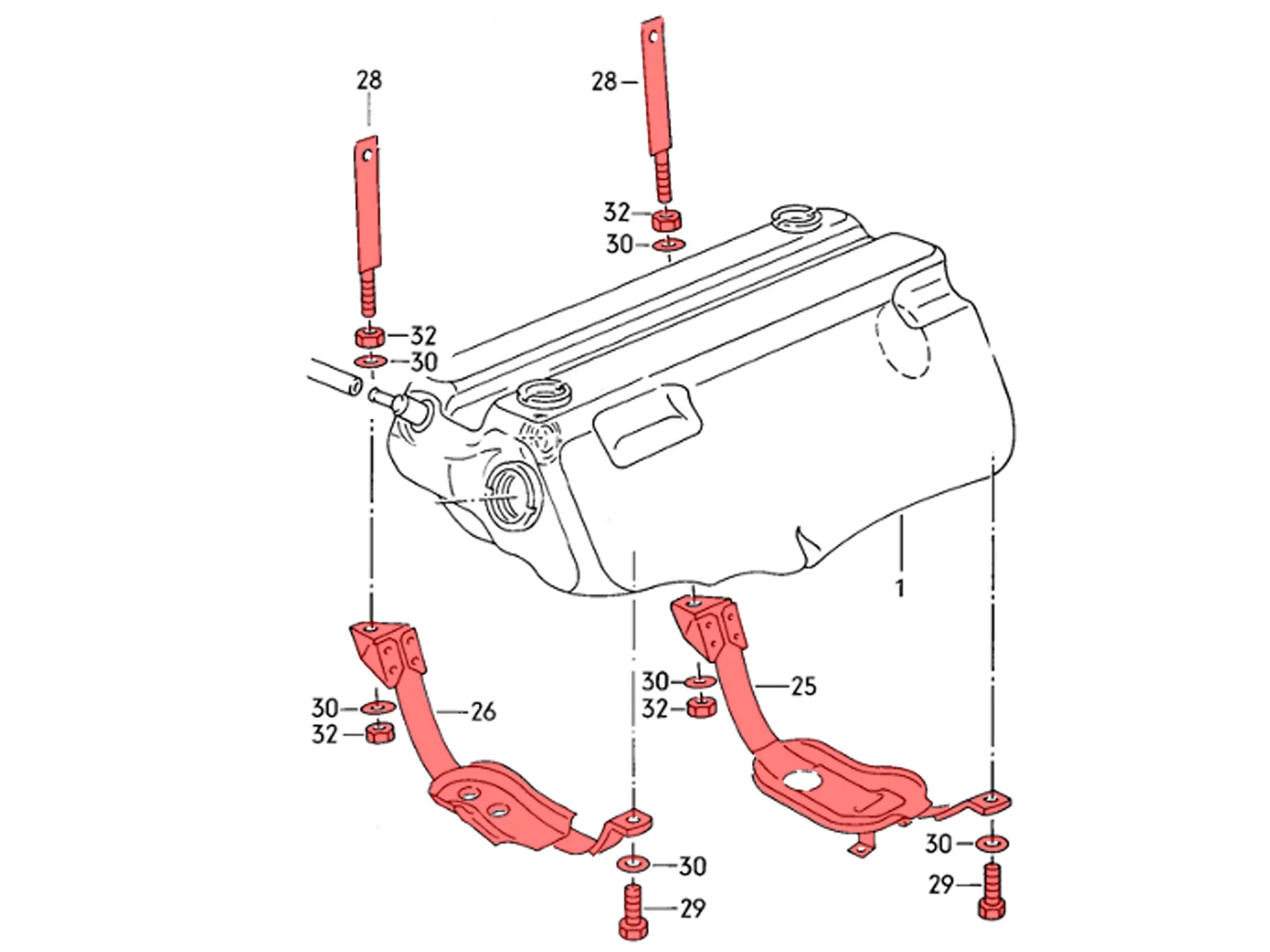 Fuel Tank Saddle and Strap Set (Stainless) [Syncro] - OVERLANDERS Outfitter