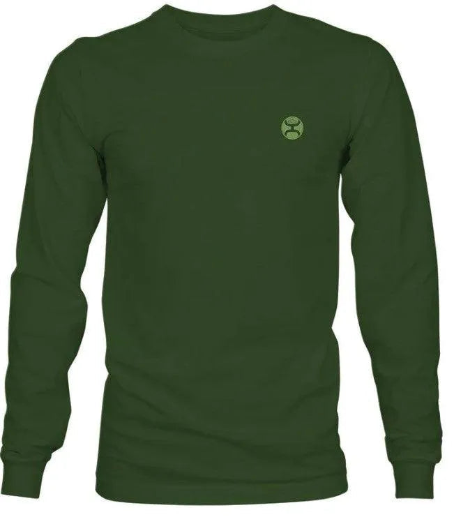 HOOey Zenith (Olive) - Men's Long Sleeve T-Shirt - OVERLANDERS Outfitter