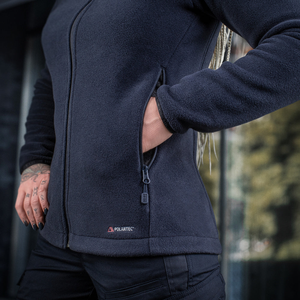 M-Tac women's fleece jacket in Nord Polartec fabric, showcasing its cozy design and stylish fit.