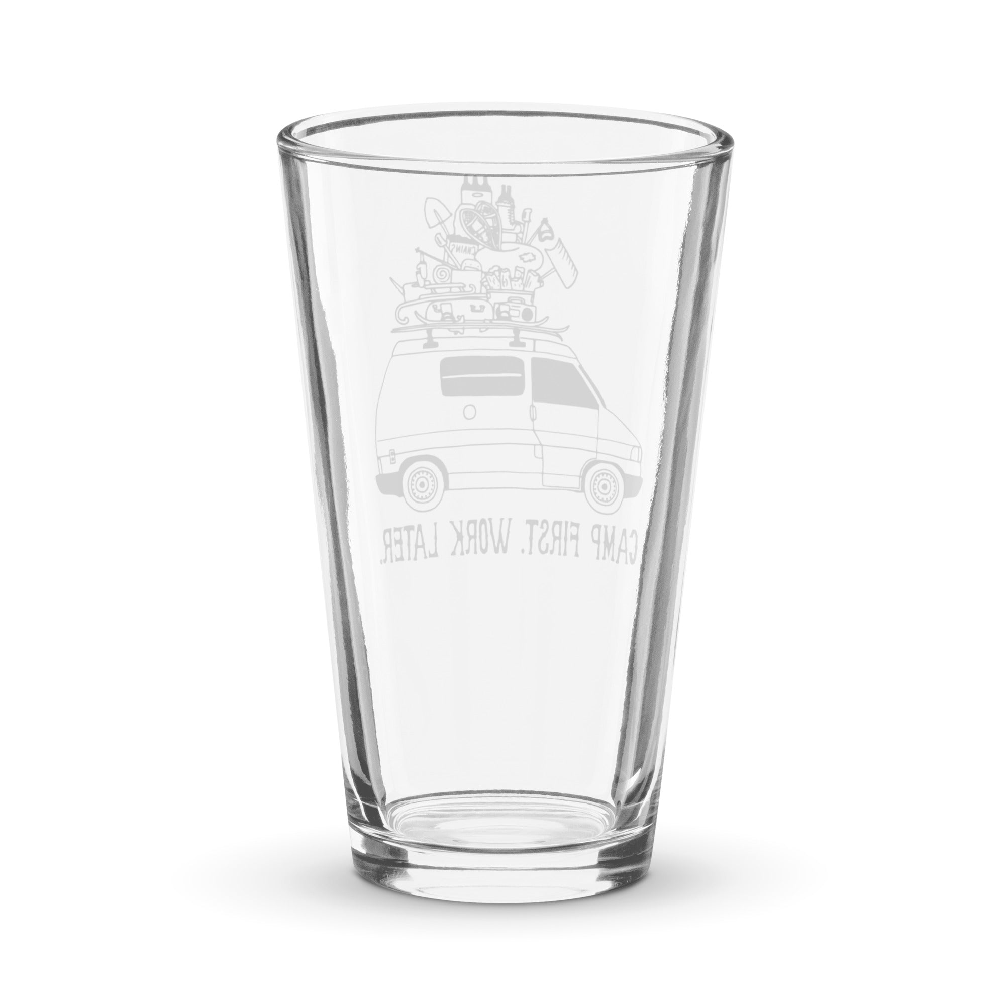 Rad Eurovan Shaker Pint Glass - OVERLANDERS Outfitter
