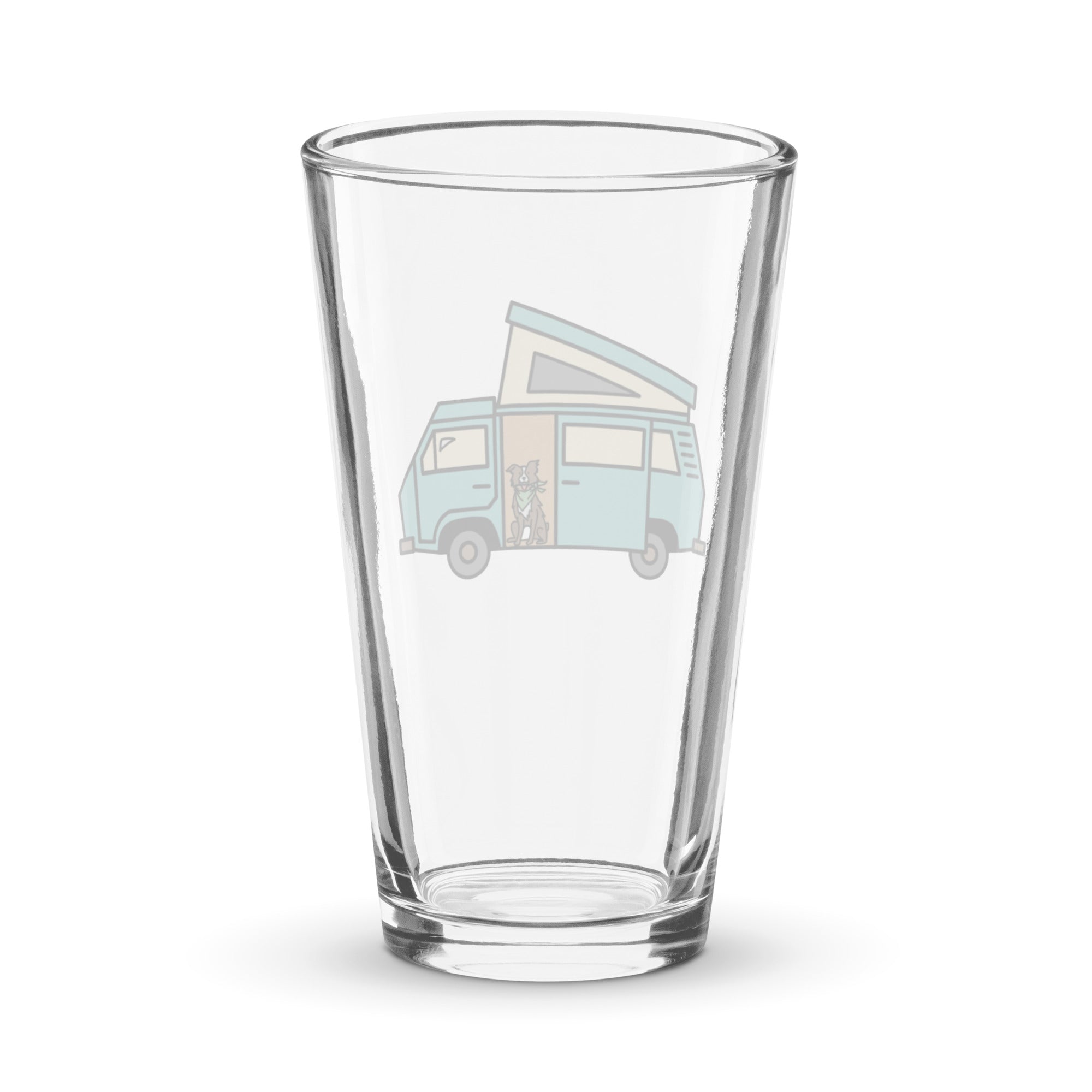 Dog in Van Shaker Pint Glass - OVERLANDERS Outfitter