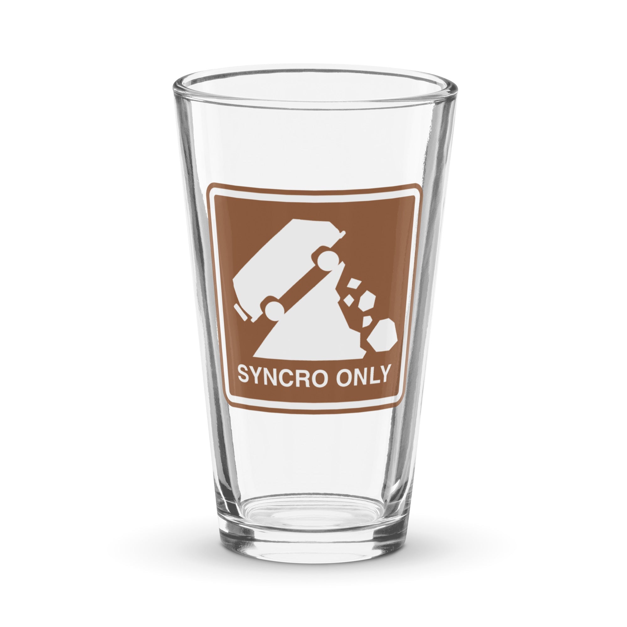 Syncro Only Shaker Pint Glass - OVERLANDERS Outfitter