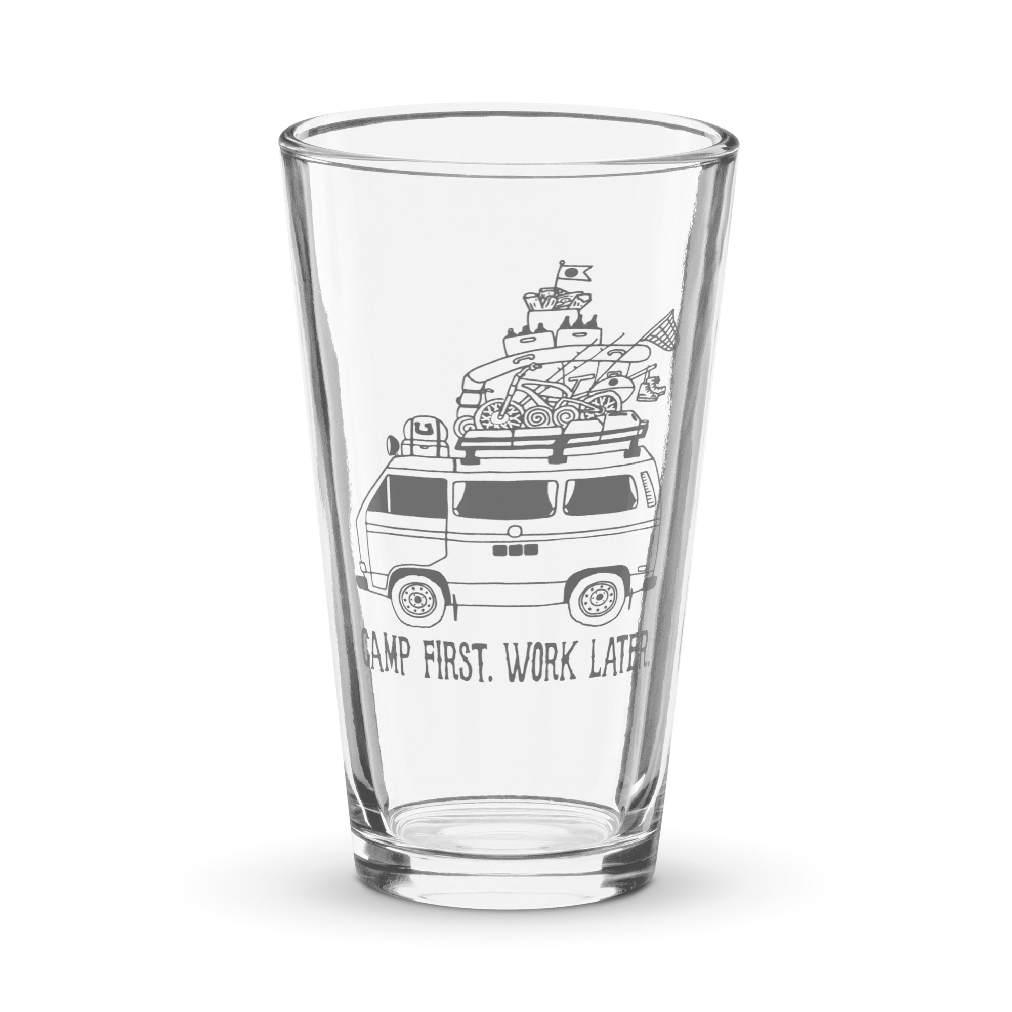 RAD Vanagon Shaker Pint Glass - OVERLANDERS Outfitter