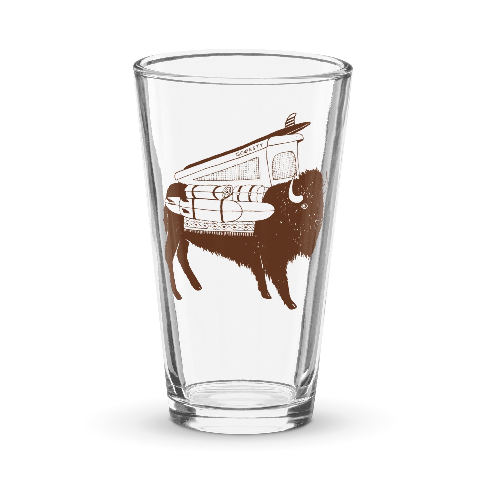 Buffalo Roam Shaker Pint Glass - OVERLANDERS Outfitter