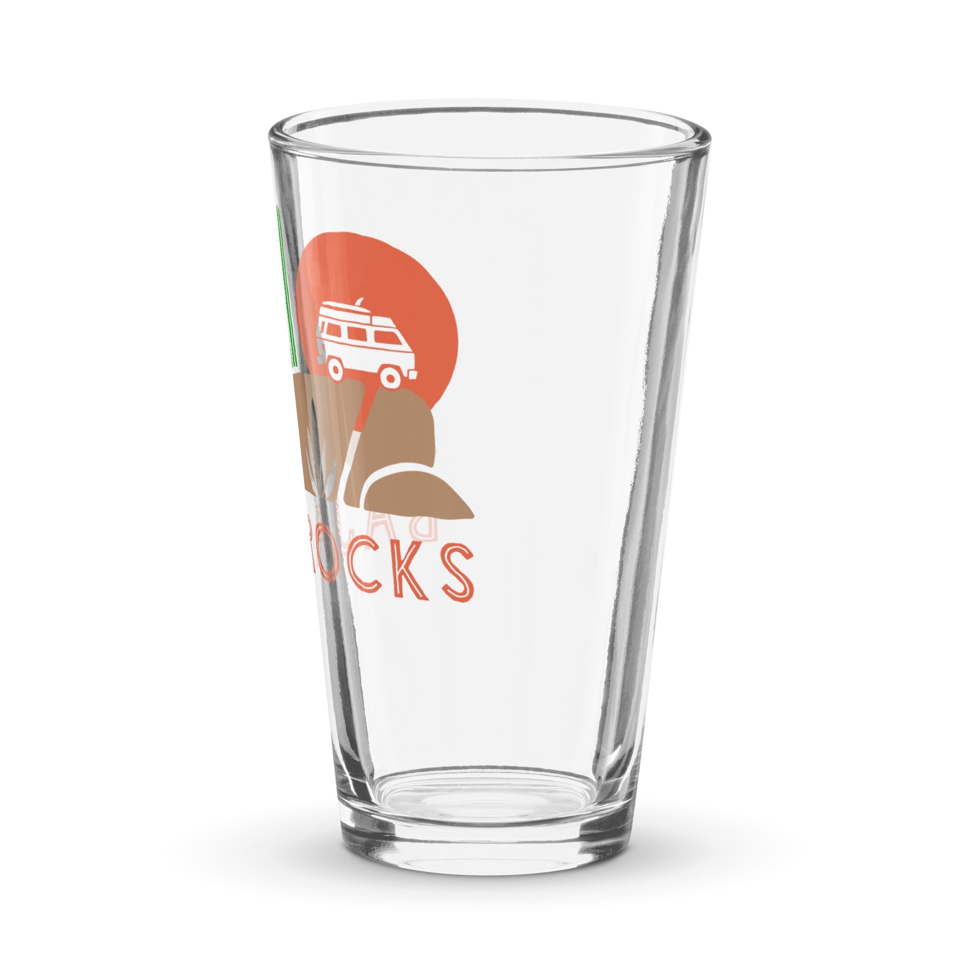 Baja Rocks Shaker Pint Glass - OVERLANDERS Outfitter