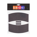 Black ZEITBIKE SHIOK straight rim reflectives on bicycle wheel, showcasing sleek, durable bike safety reflectors for nighttime visibility.