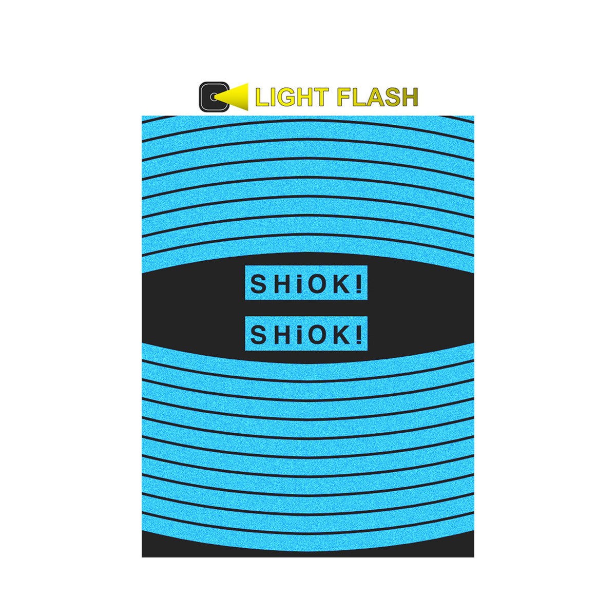Blue SHIOK Straight Rim Reflectives by ZEITBIKE for bike wheels, glowing in low light, enhancing visibility and safety.
