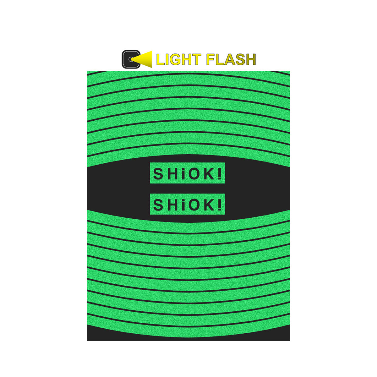 ZEITBIKE SHIOK Straight Rim Reflectives in green, glowing bike rim reflectors for enhanced visibility during night riding.