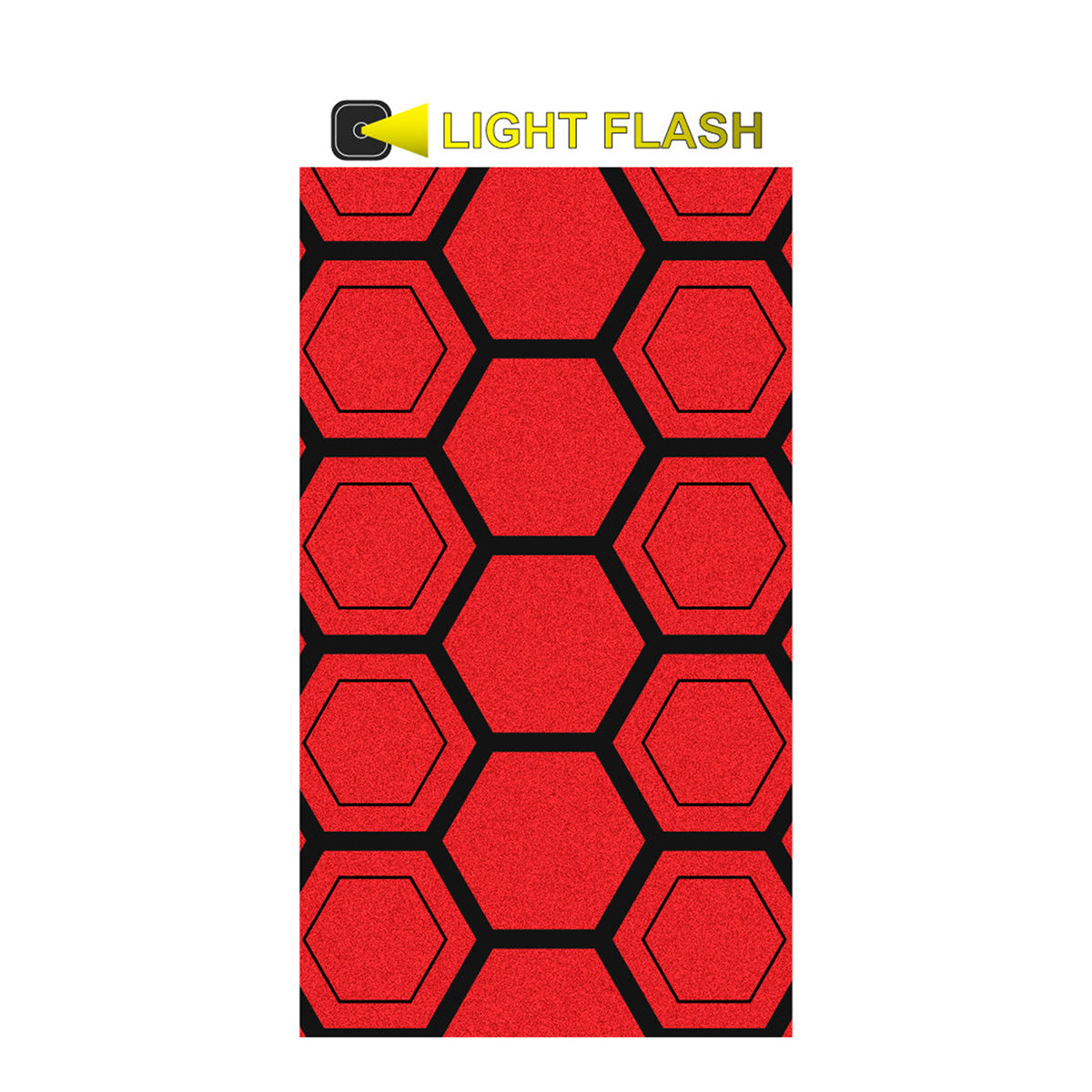 ZEITBIKE SHIOK Honeycomb Frame Reflective with red light flash for enhanced visibility on bicycles.