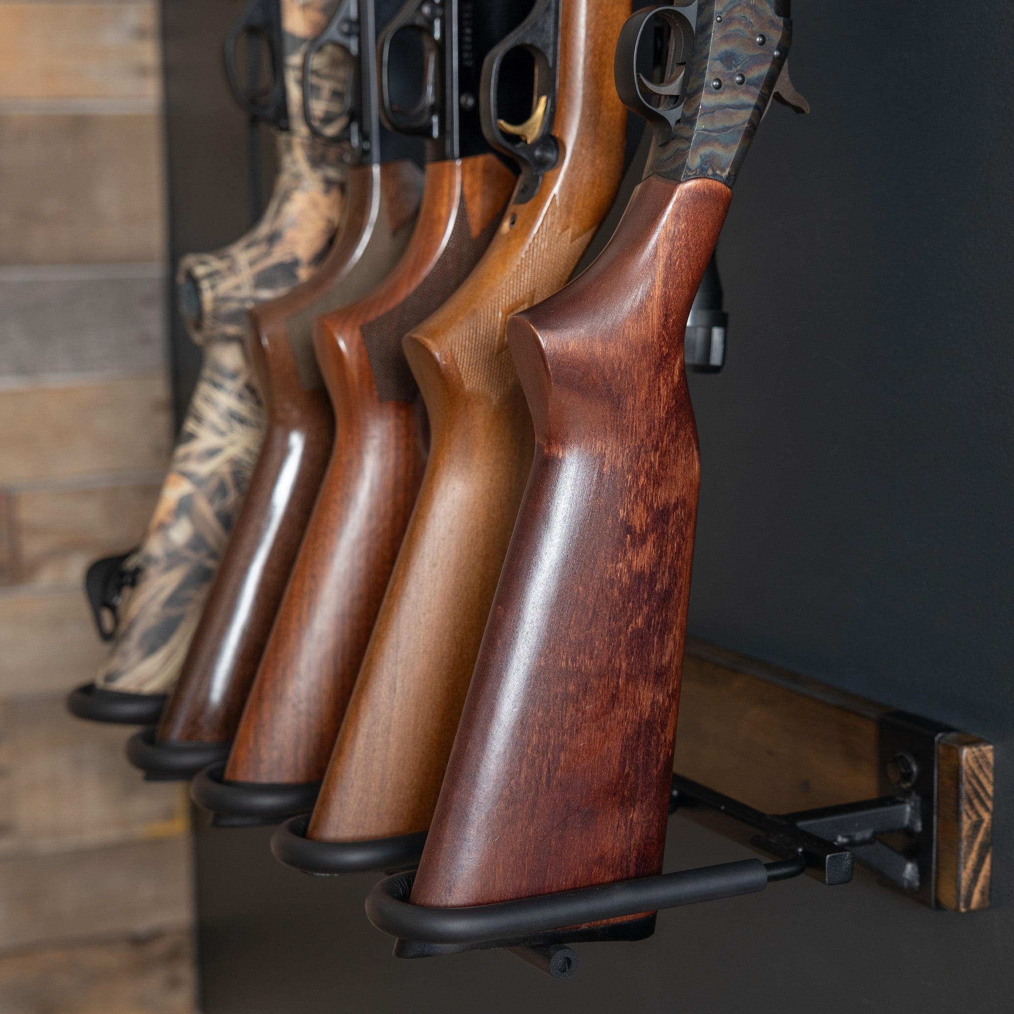 FORGE Firearm Rack | Wall Mount Display | 5 Slots - OVERLANDERS Outfitter
