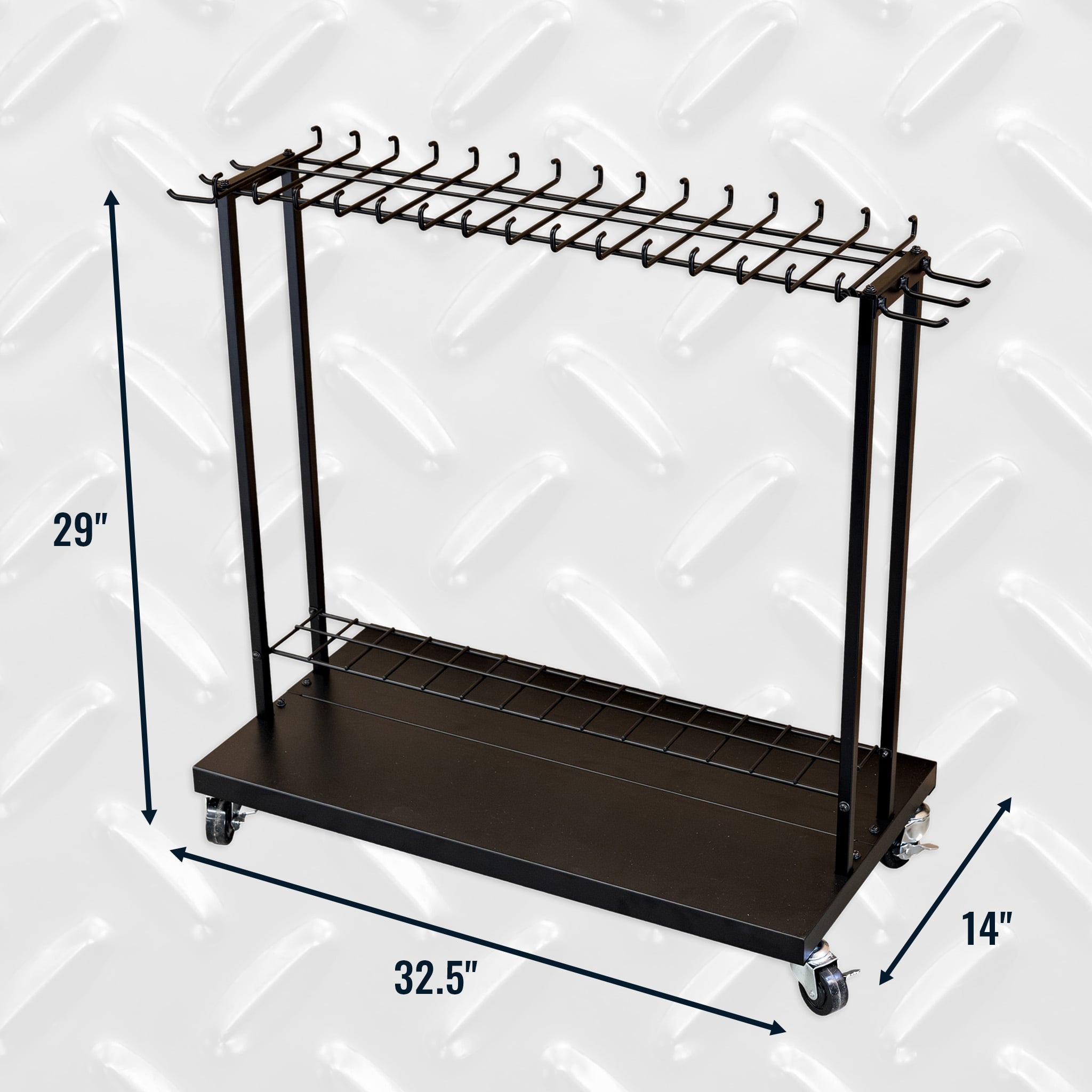Shovel Shuttle | Rolling Garden Tool Organizer - OVERLANDERS Outfitter