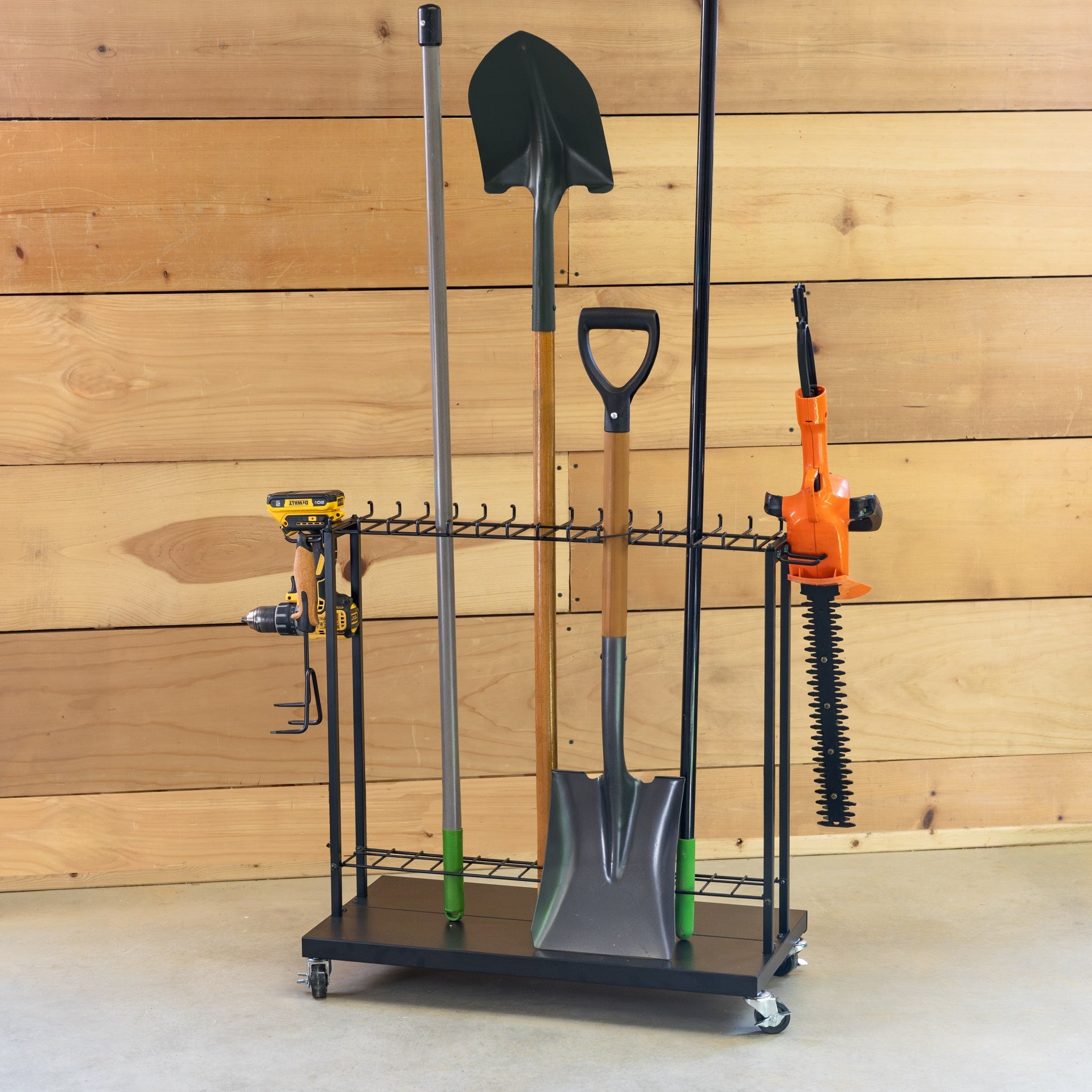 Shovel Shuttle | Rolling Garden Tool Organizer - OVERLANDERS Outfitter