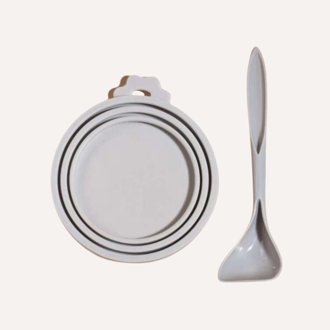 Tilley + Me Pet Food Saver Lid with Spoon - BPA-Free Silicone, Keeps Food Fresh - OVERLANDERS Outfitter