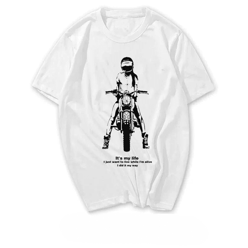 SimpleFAD™ Moto Boy/Girl T-shirt by Bean's Moto Booth featuring a casual, stylish design for kids on a comfortable cotton fabric.