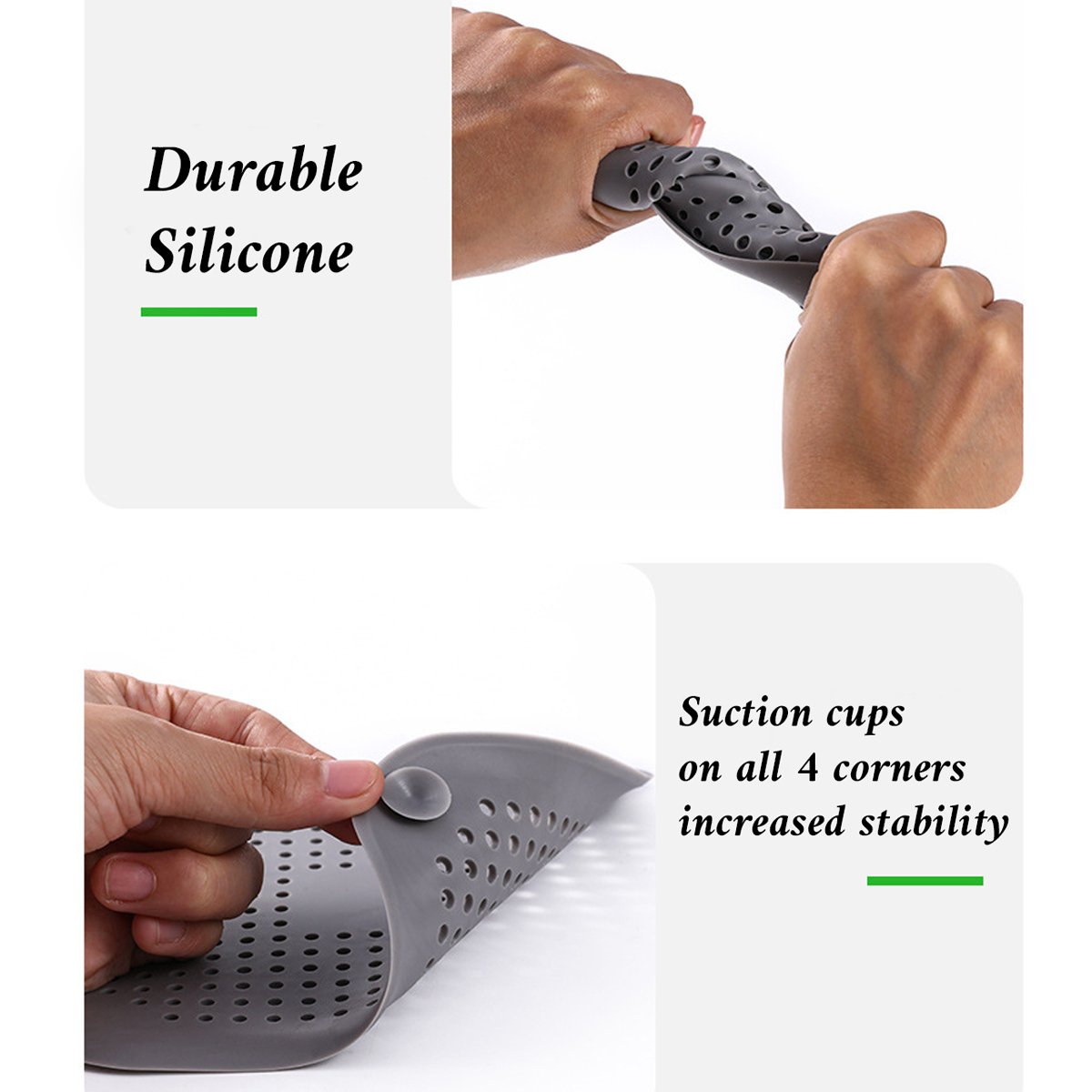 Silicone Drain Hair Catcher – Square Sink Strainer with Suction - OVERLANDERS Outfitter