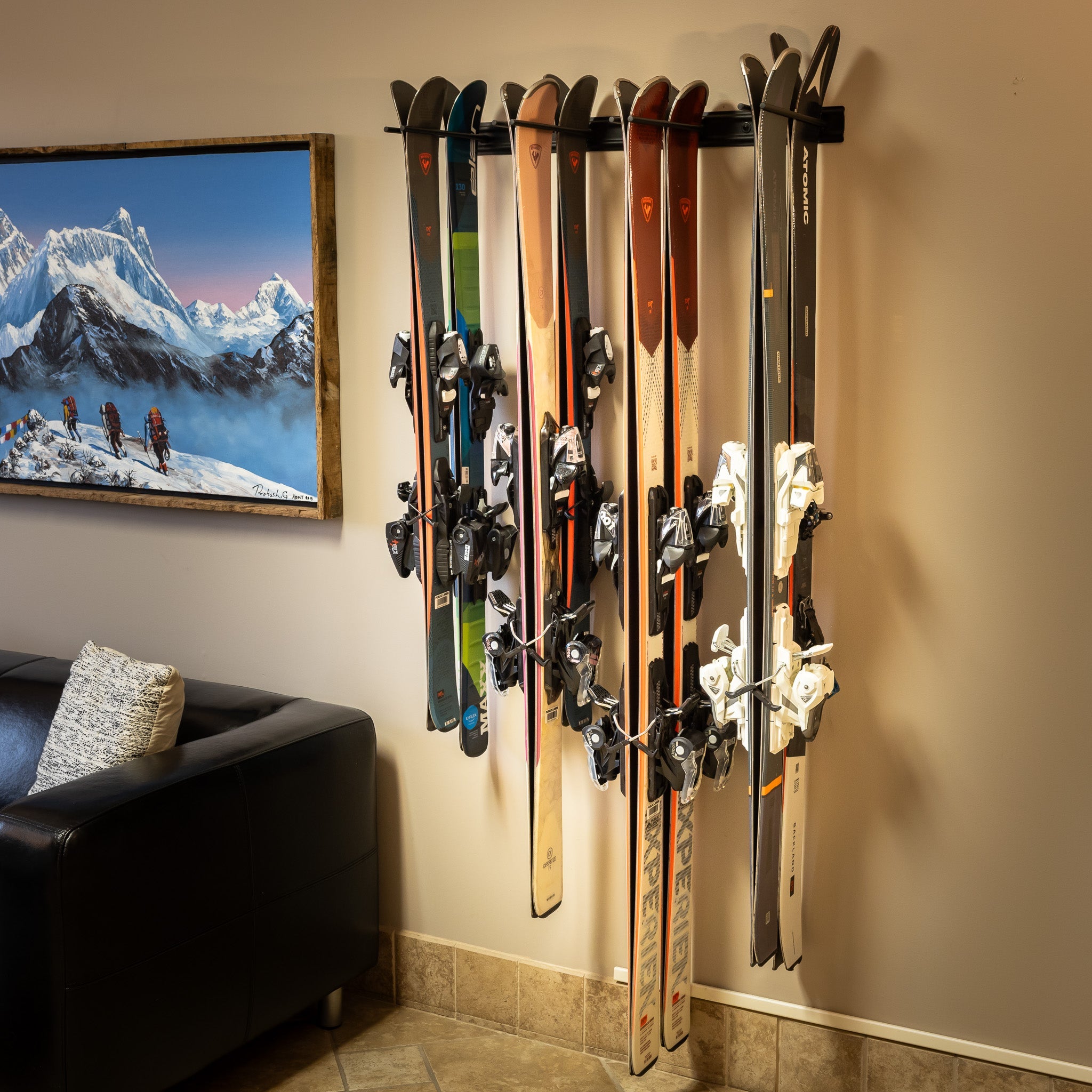 Snowbasin Ski Storage Rack | Holds 8 Pairs of Skis - OVERLANDERS Outfitter