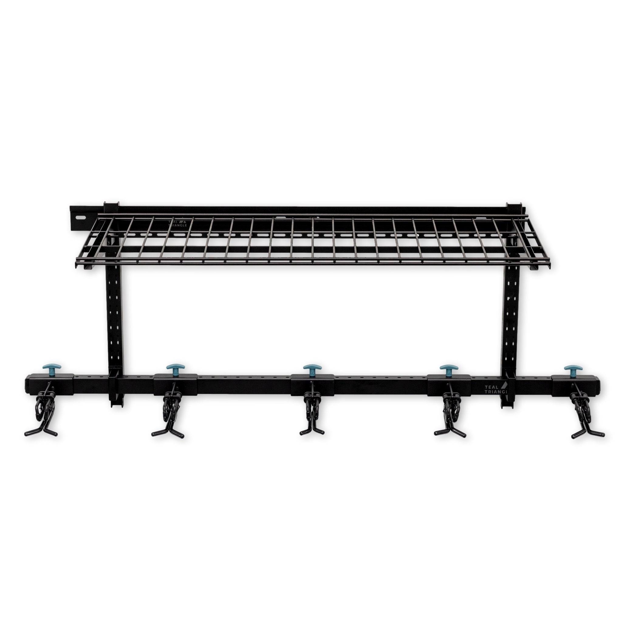 Lone Peak Ski Rack + Shelf | Adjustable Wall Storage System | Holds 5 Pairs of Skis - OVERLANDERS Outfitter