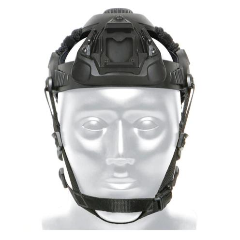 HCC Tactical Skull Mounting System for helmets and accessories, shown with mounting hardware on a tactical helmet.