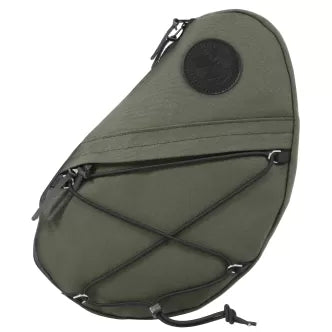 Backcountry Sportsman sling pack with new zipper, compact design, adjustable strap, and multiple storage compartments.