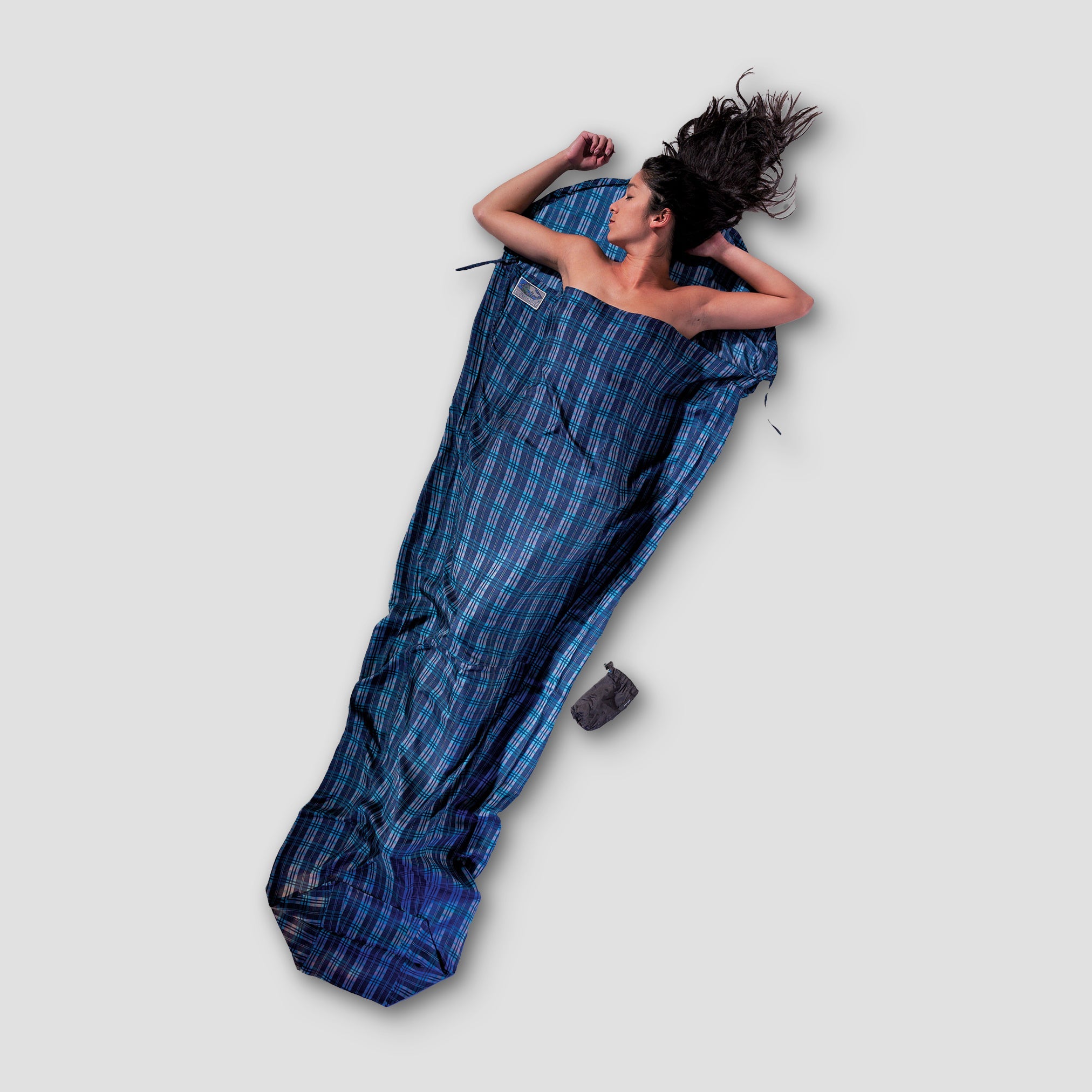 COCOON MummyLiner™ Silk sleeping bag liner in soft, luxurious silk fabric for enhanced comfort and warmth.