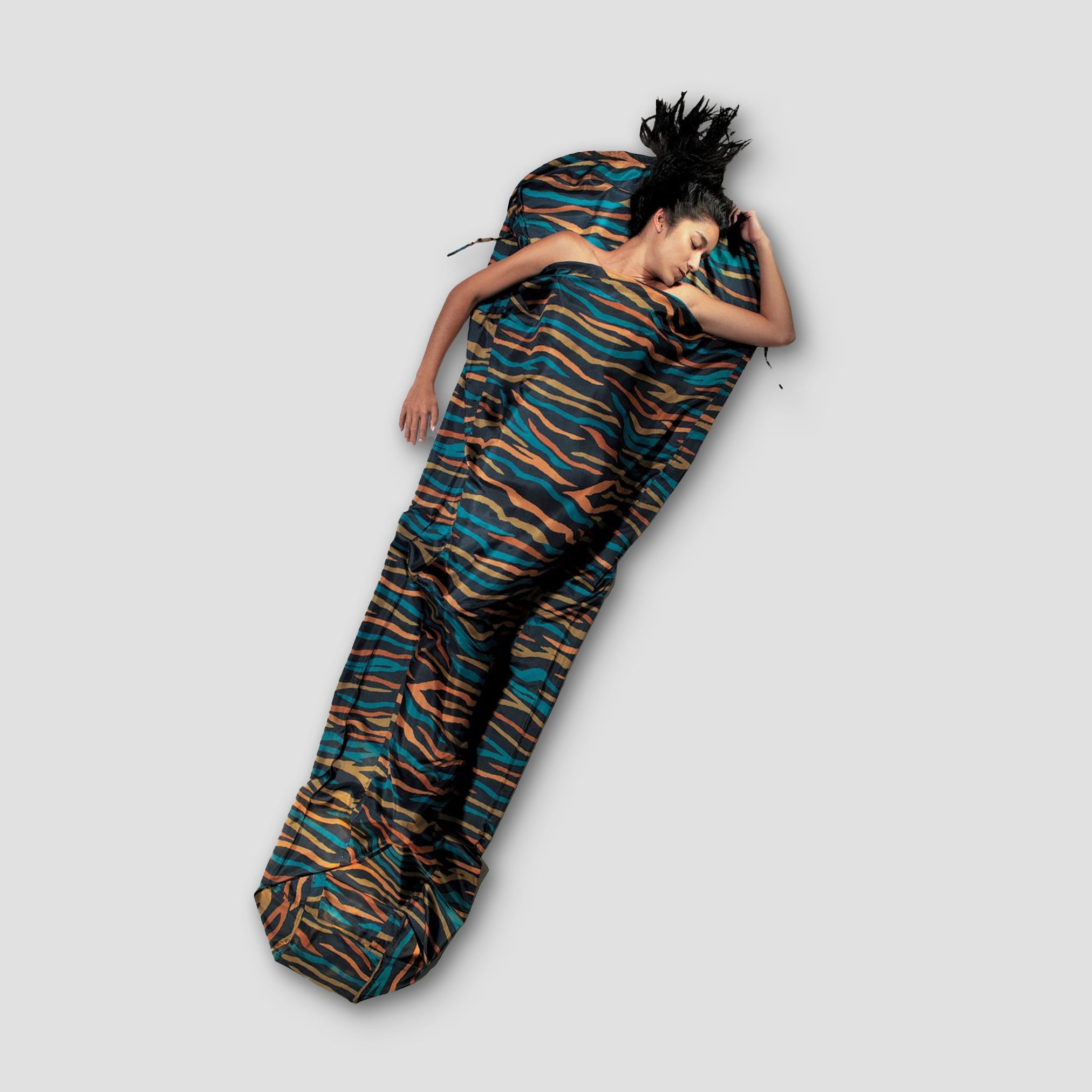 COCOON MummyLiner™ Silk sleeping bag liner in soft, lightweight silk fabric, ideal for travel and camping comfort.