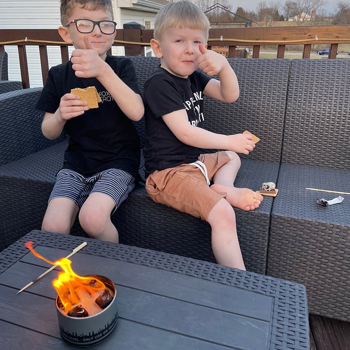 City Bonfires S'mores Night Pack featuring graham crackers, marshmallows, and chocolate for outdoor gatherings.