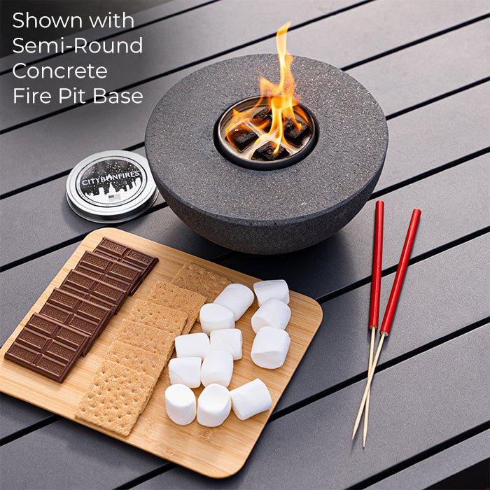 City Bonfires S'mores Night Pack featuring marshmallows, chocolate, and graham crackers for outdoor gatherings.