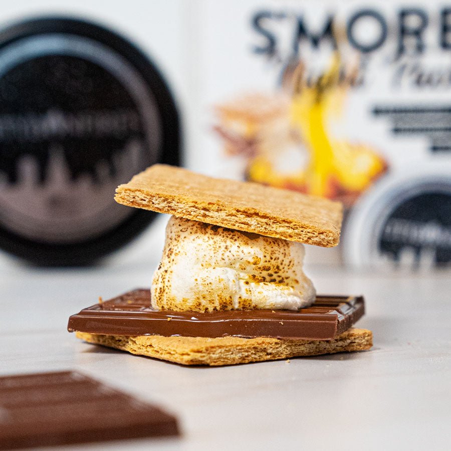 City Bonfires S'mores Night Pack with graham crackers, marshmallows, and chocolate for outdoor gatherings.