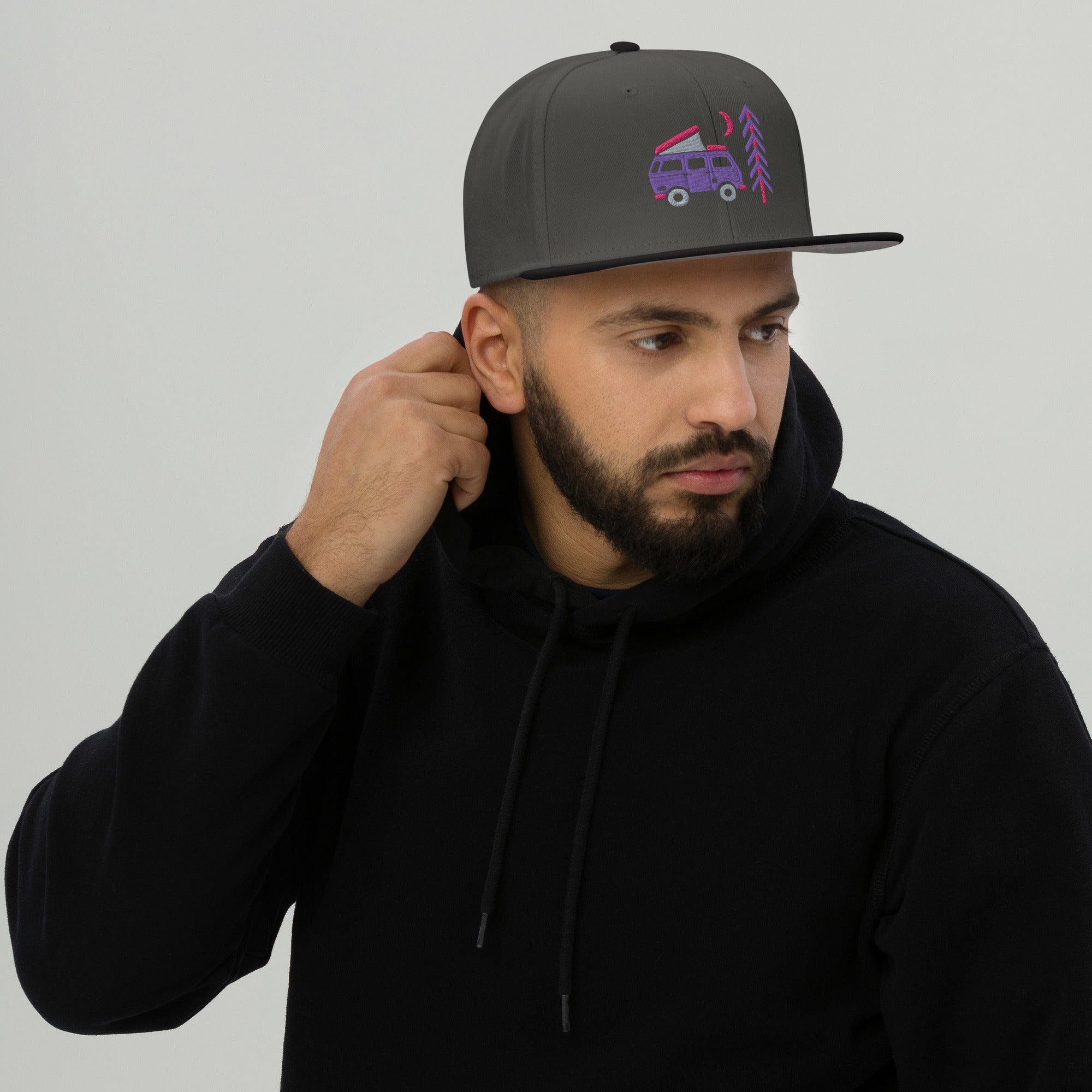 Go Outside Van & Moon Snapback Hat - OVERLANDERS Outfitter