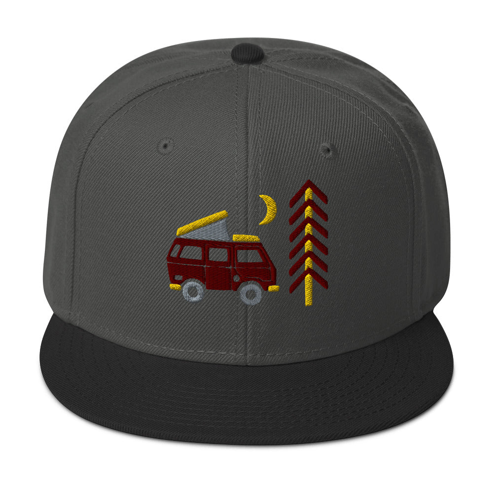 Go Outside Van & Moon Snapback Hat - OVERLANDERS Outfitter