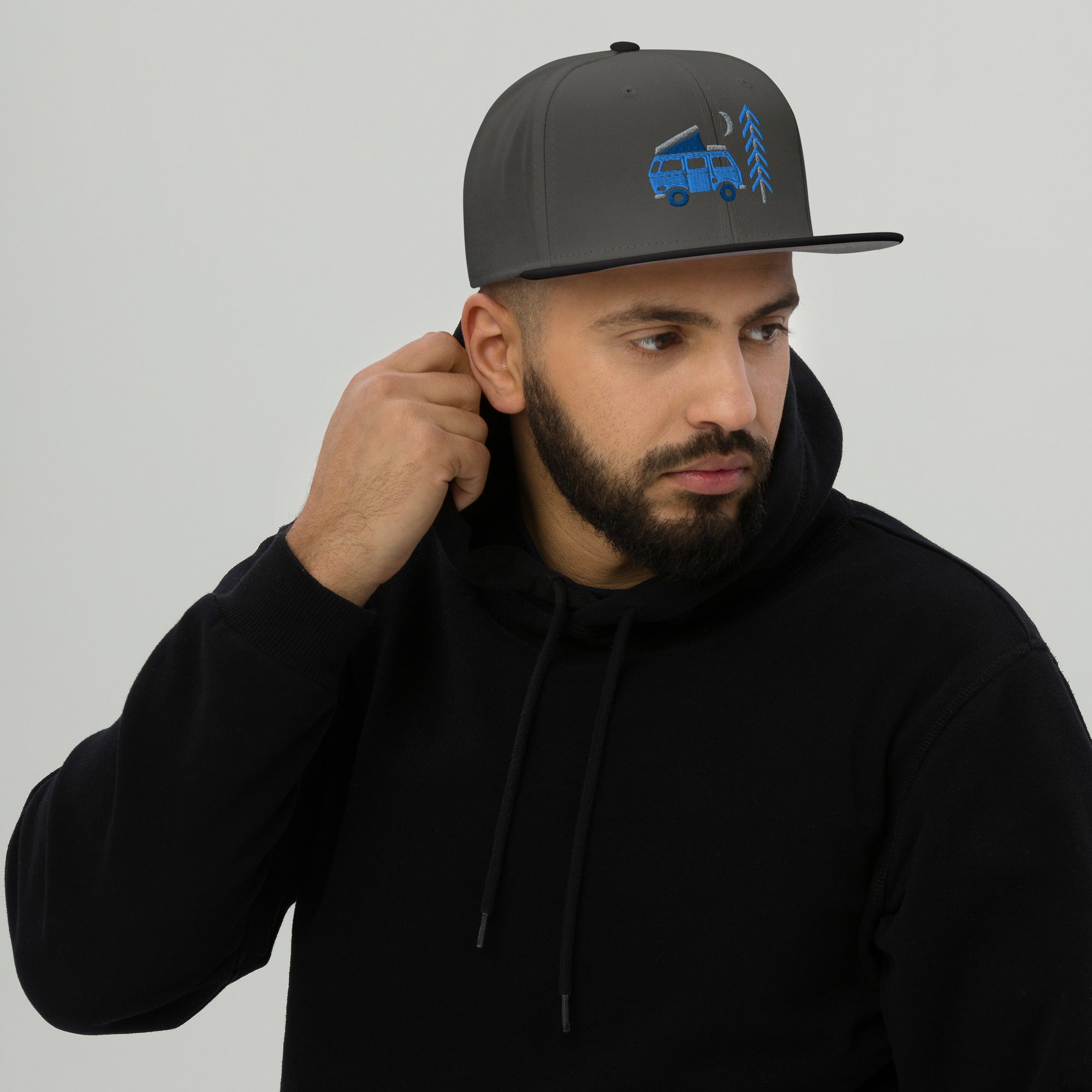 Go Outside Van & Moon Snapback Hat - OVERLANDERS Outfitter
