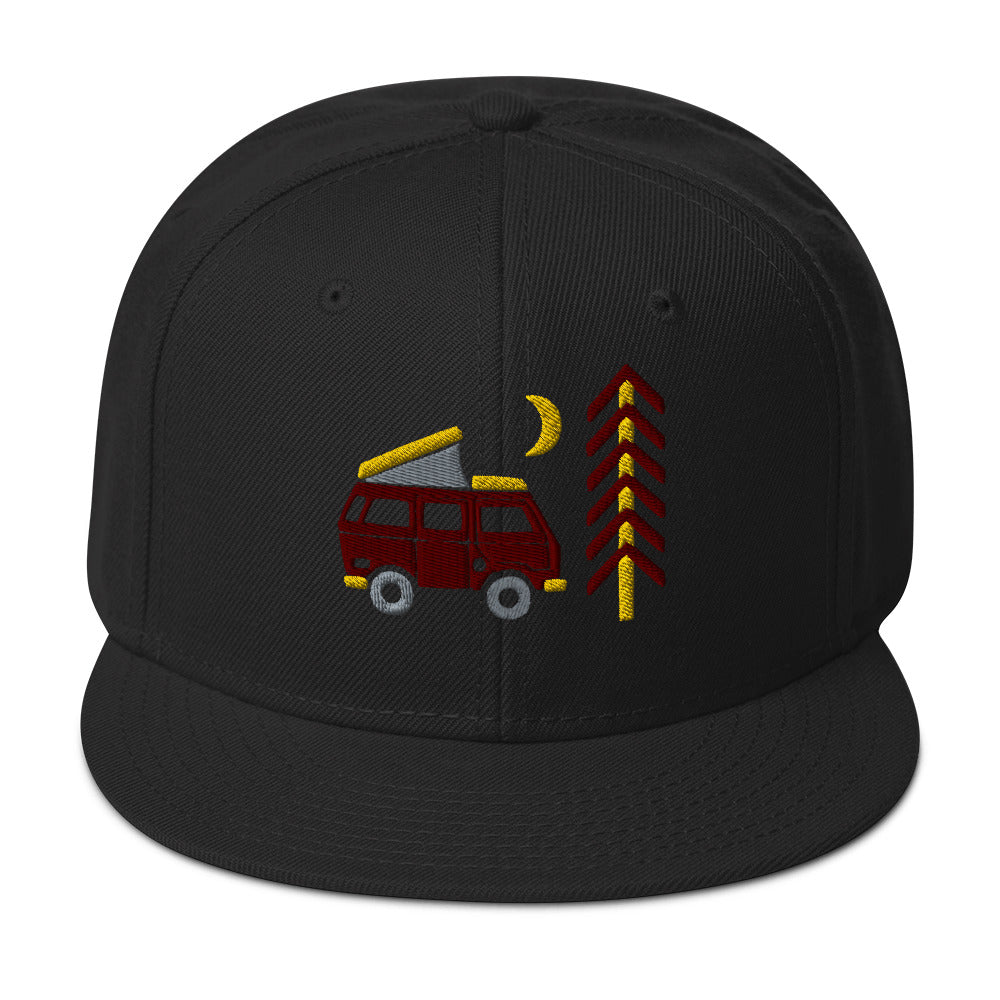 Go Outside Van & Moon Snapback Hat - OVERLANDERS Outfitter