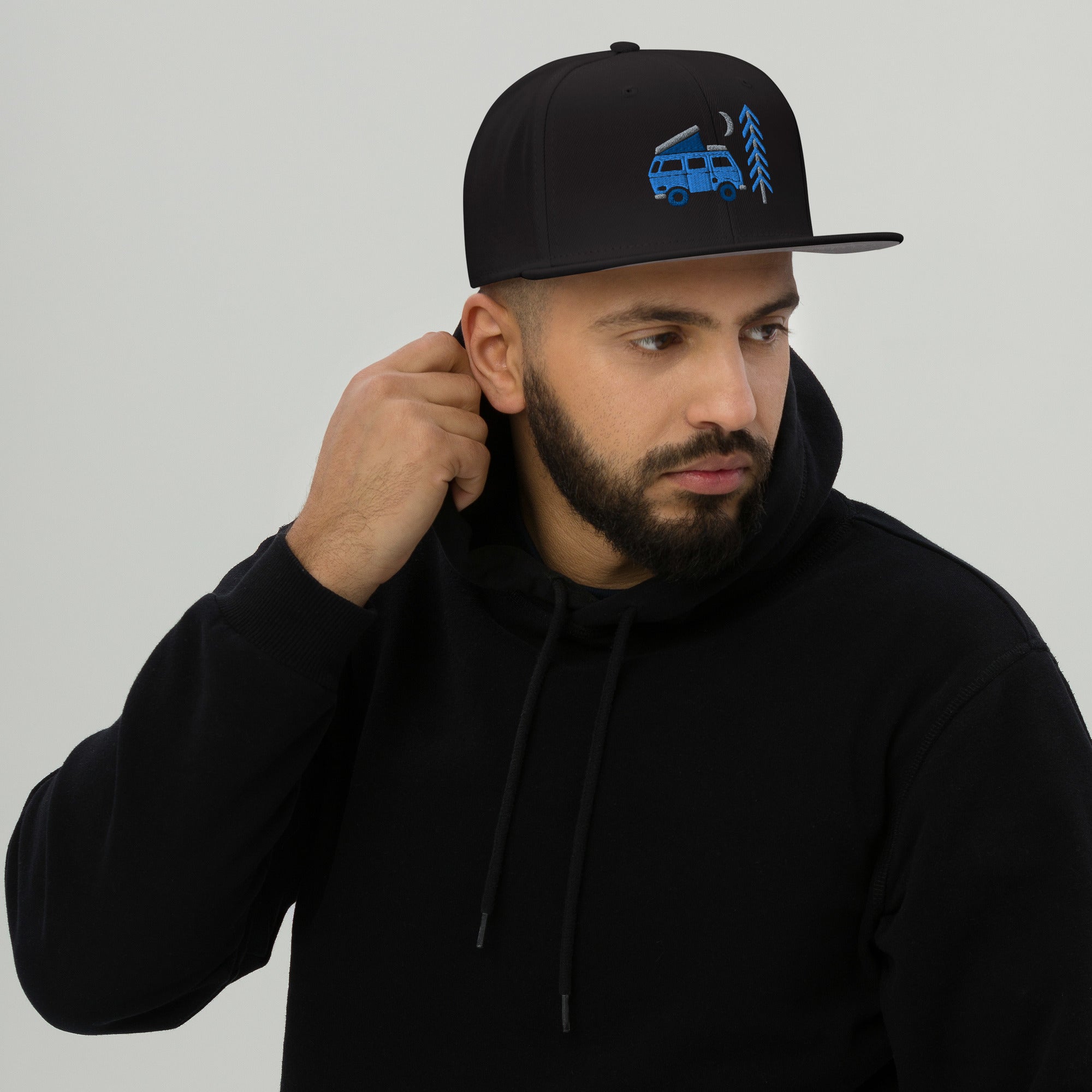 Go Outside Van & Moon Snapback Hat - OVERLANDERS Outfitter