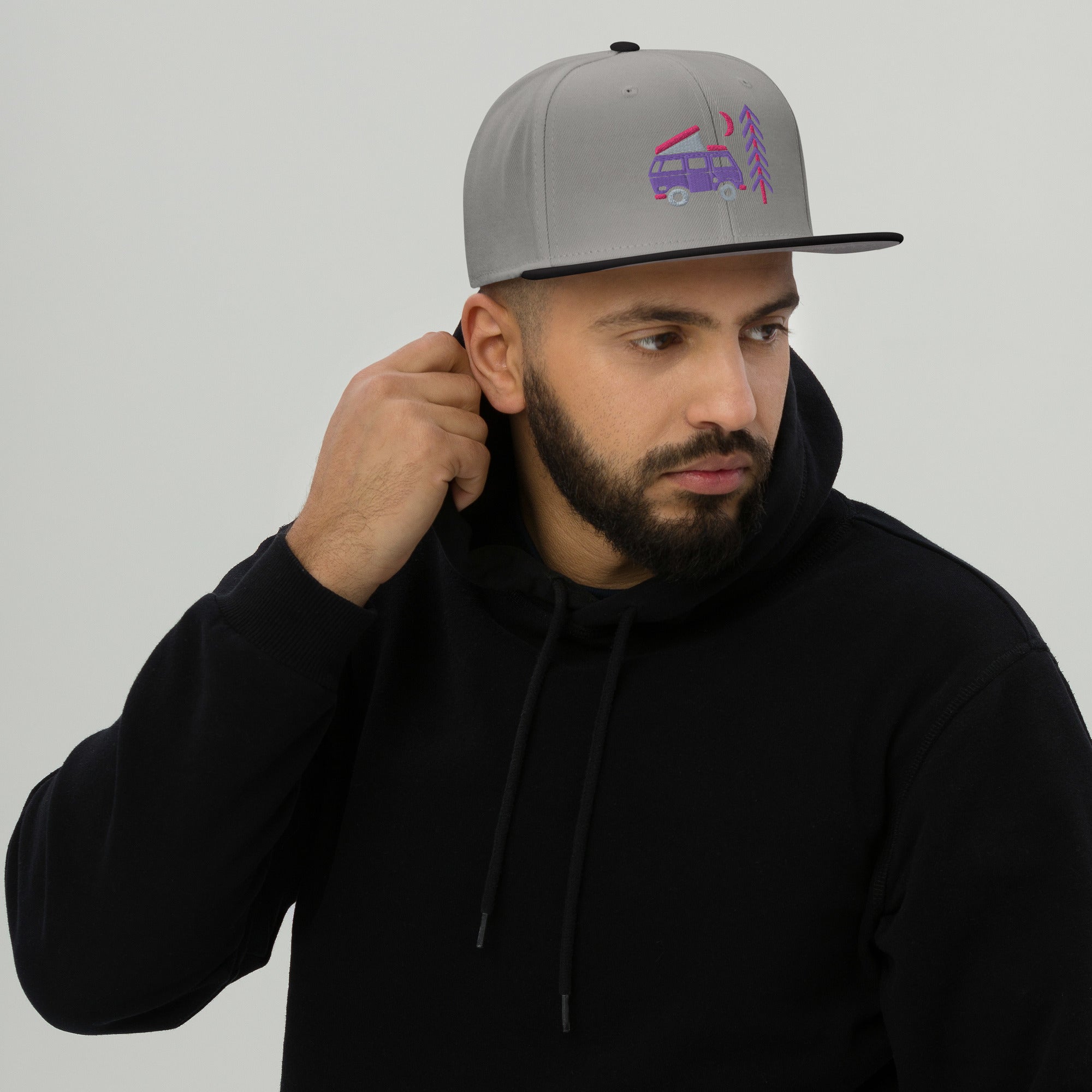 Go Outside Van & Moon Snapback Hat - OVERLANDERS Outfitter