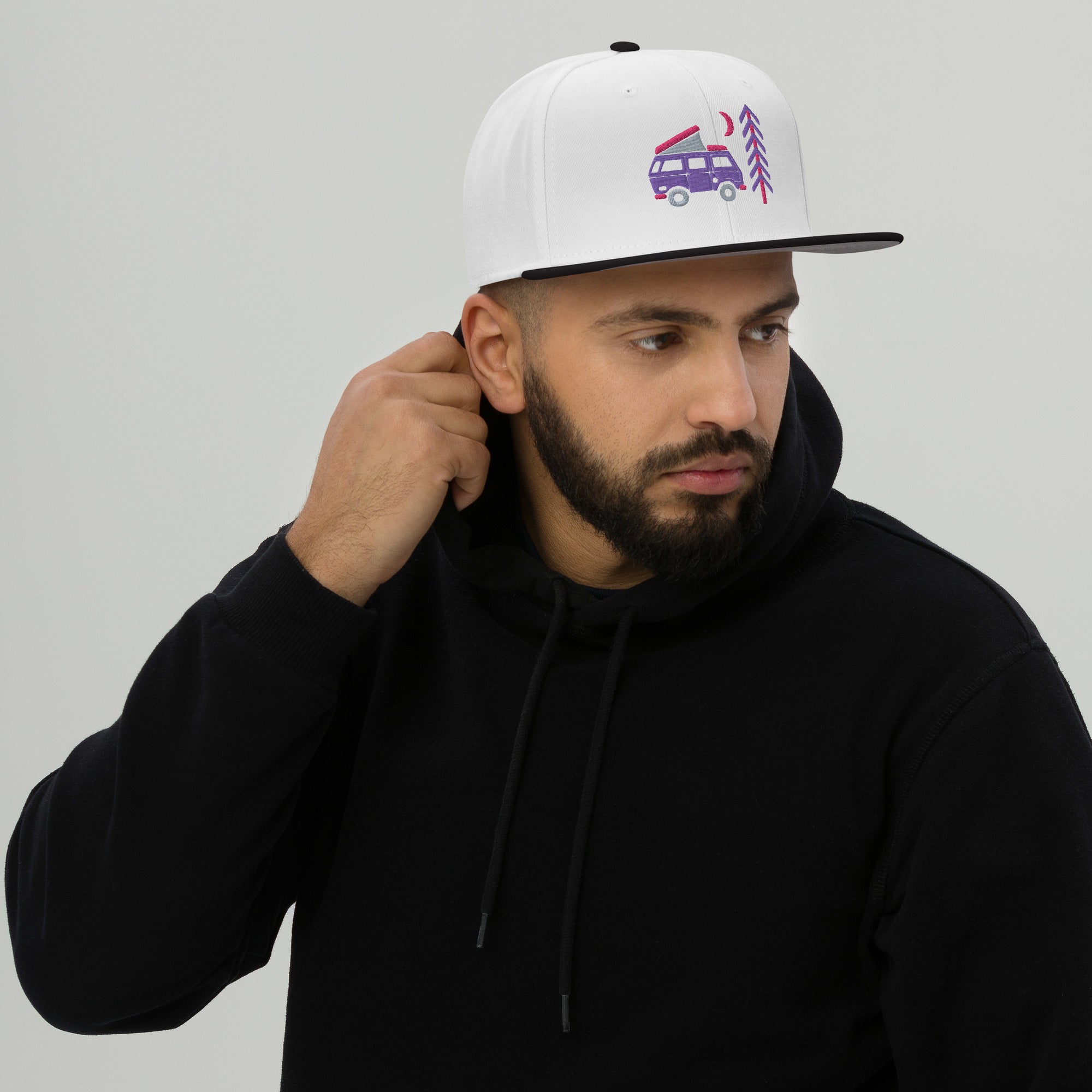 Go Outside Van & Moon Snapback Hat - OVERLANDERS Outfitter