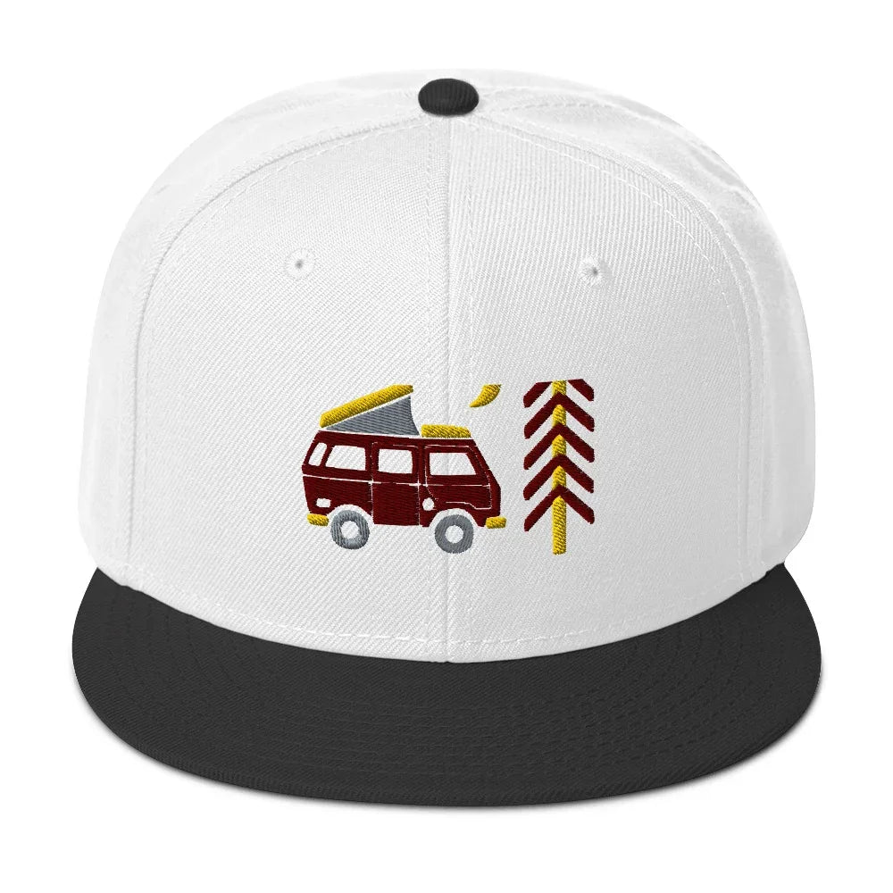Go Outside Van & Moon Snapback Hat