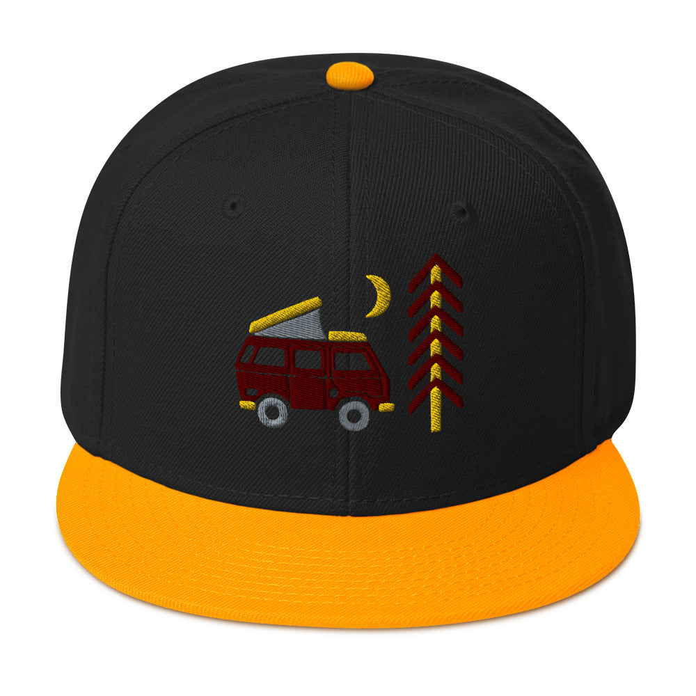 Go Outside Van & Moon Snapback Hat - OVERLANDERS Outfitter