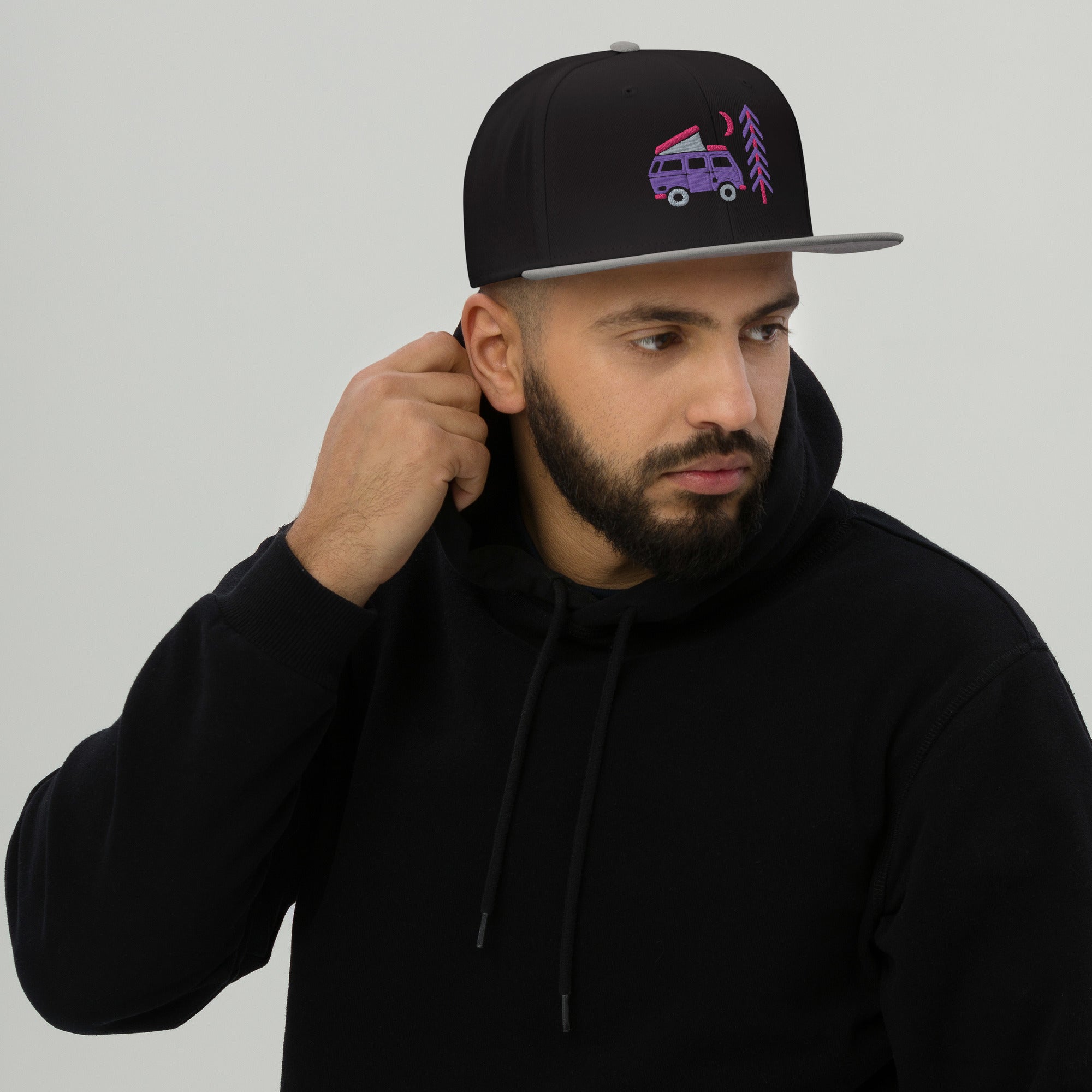 Go Outside Van & Moon Snapback Hat - OVERLANDERS Outfitter
