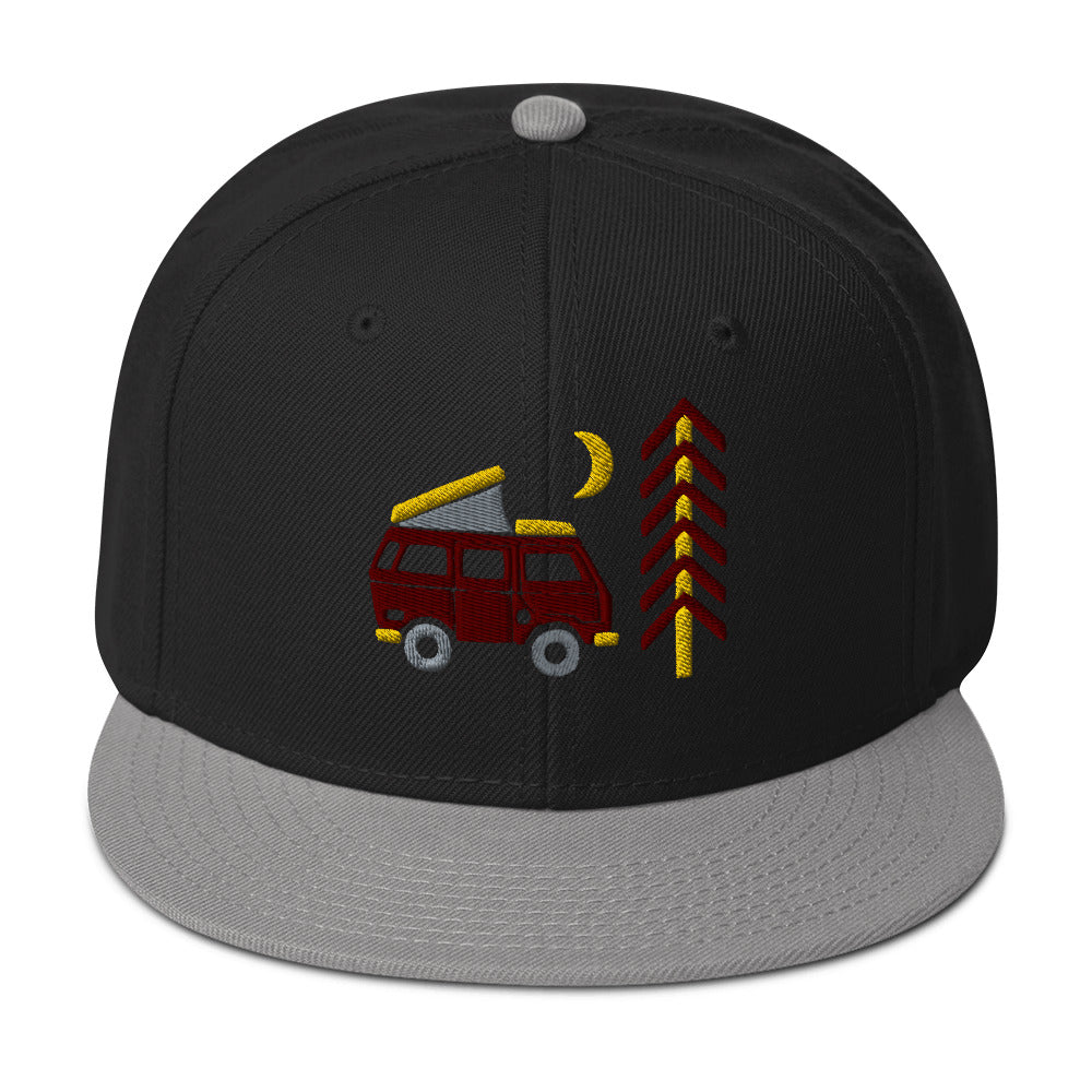 Go Outside Van & Moon Snapback Hat - OVERLANDERS Outfitter