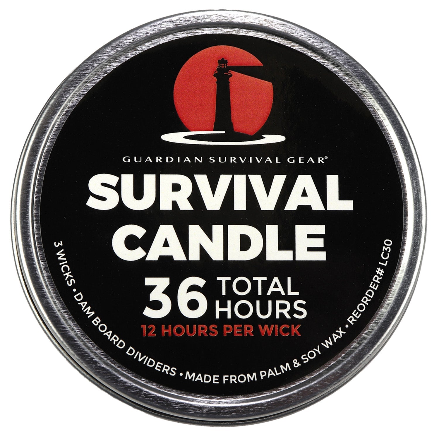 3-Wick 36-Hour Emergency Survival Candle | Long Burning Soy Blend - We The Collective