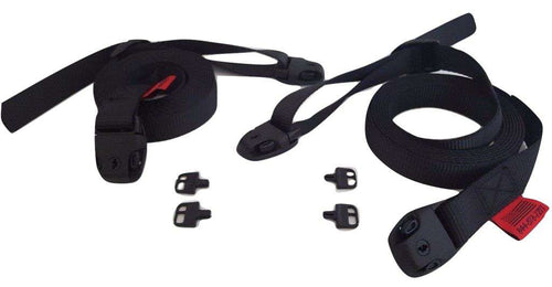10 ft black spa hot tub cover with adjustable wind straps and Nexus locks, featuring durable ratchet straps for secure fit.