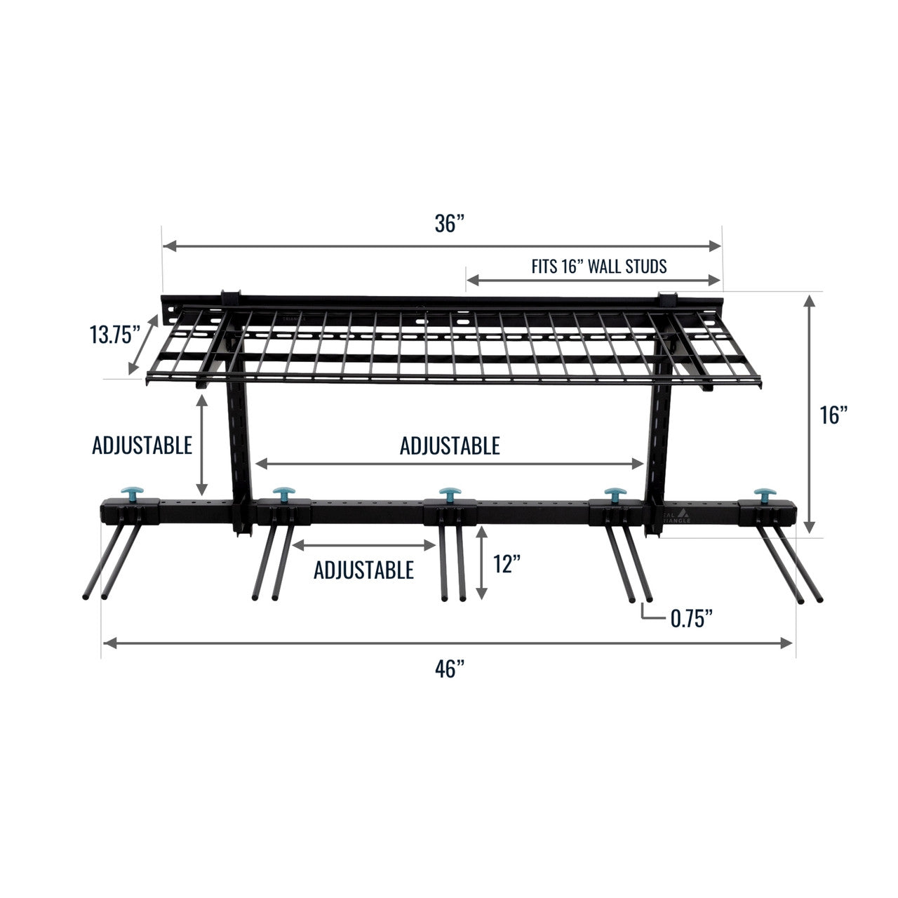 Solitude Ski Wire Shelf | Adjustable Wall Storage System | Holds 10 Pairs of Skis - OVERLANDERS Outfitter