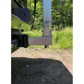 Backcountry Sportsman Spring Creek Double Hitch Rack with loading bars for secure vehicle hitch mounting and versatile cargo carrying.
