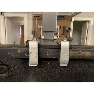 Backcountry Sportsman Tuff Truck Rack with loading bars on Toyota Tacoma, featuring sturdy spring creek design and durable construction.
