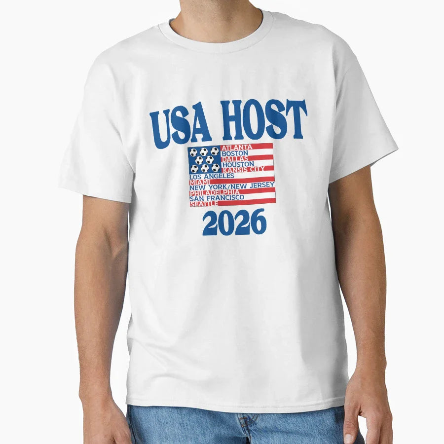 World Cup26 Usa Host Country Art T-Shirt - Novelty Apparel Unisex - OVERLANDERS Outfitter
