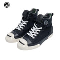 Bean's Moto Booth Star Field Knight™ casual motorcycle riding shoes, black leather boots with reinforced soles and stylish design.